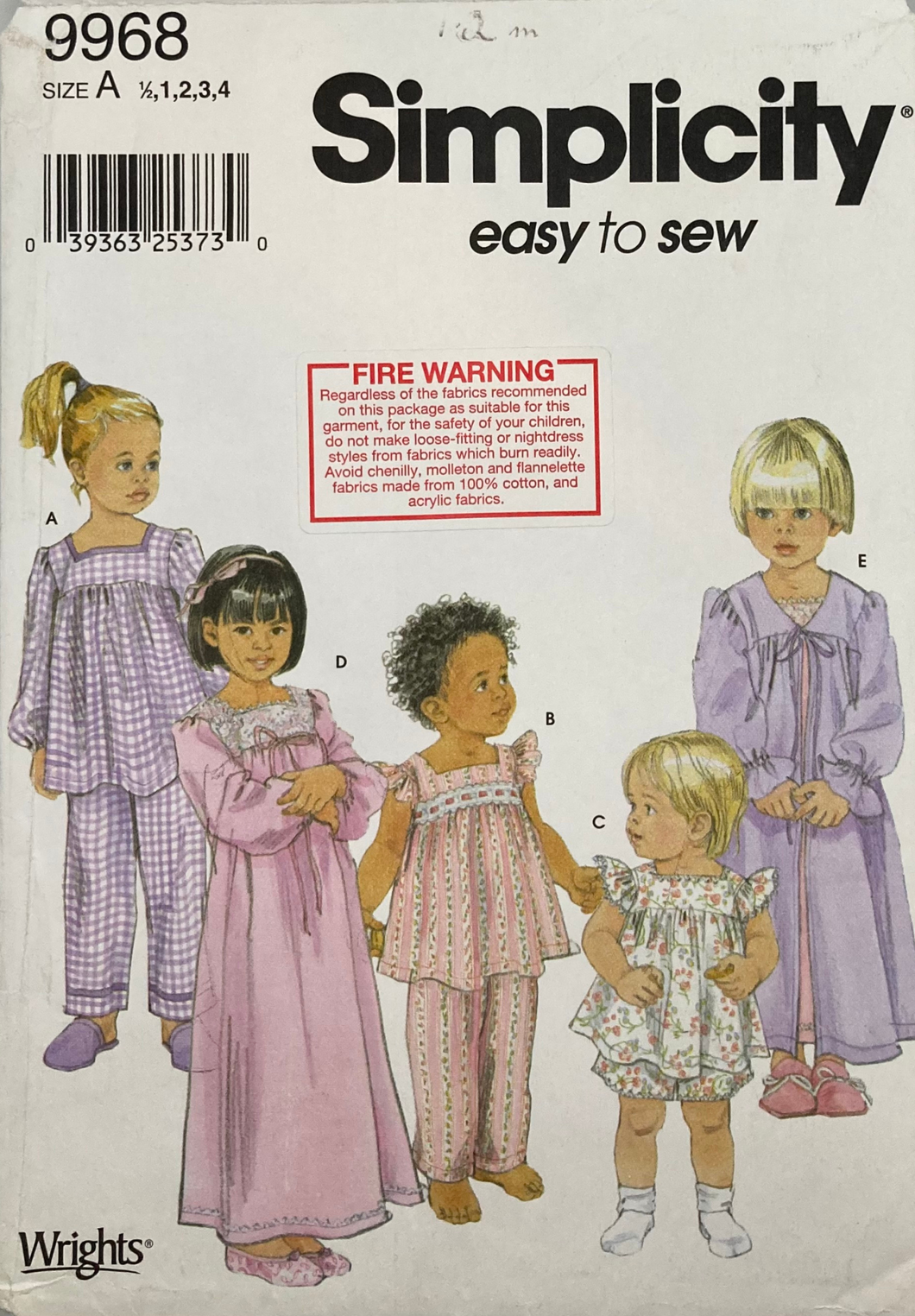 Sewing Pattern: Simplicity 9968