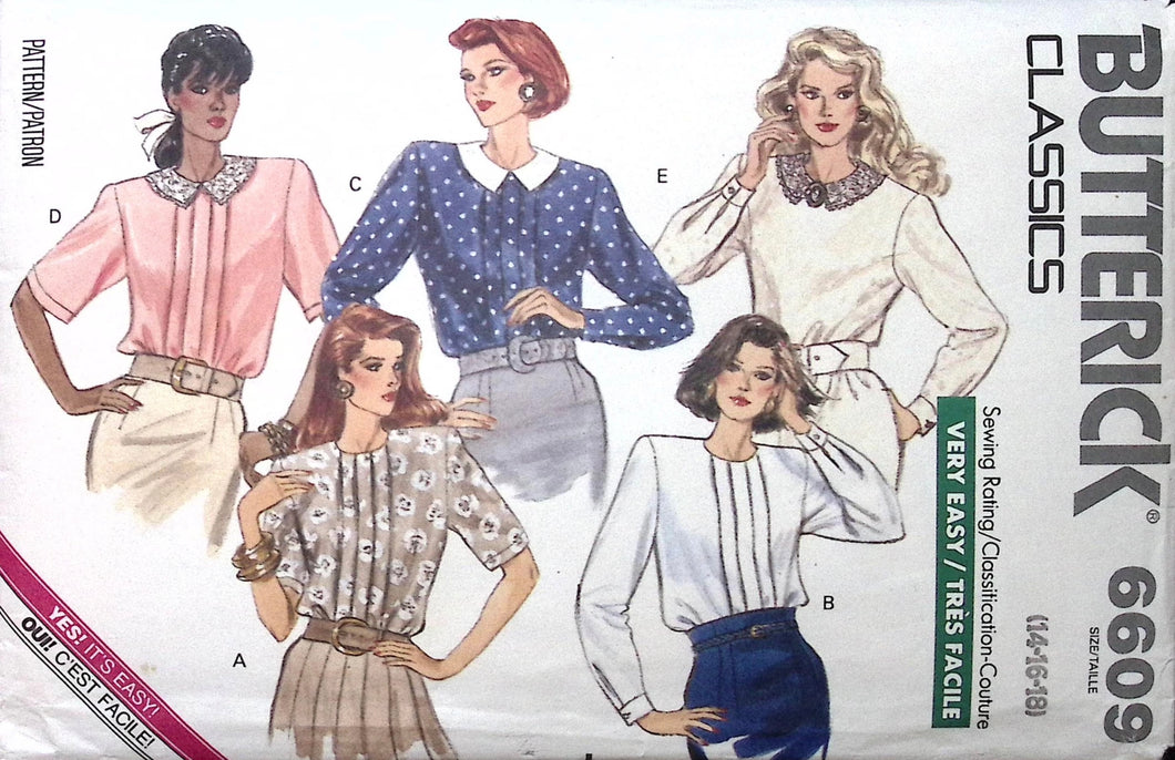 Vintage SEwing Pattern: Butterick 6609