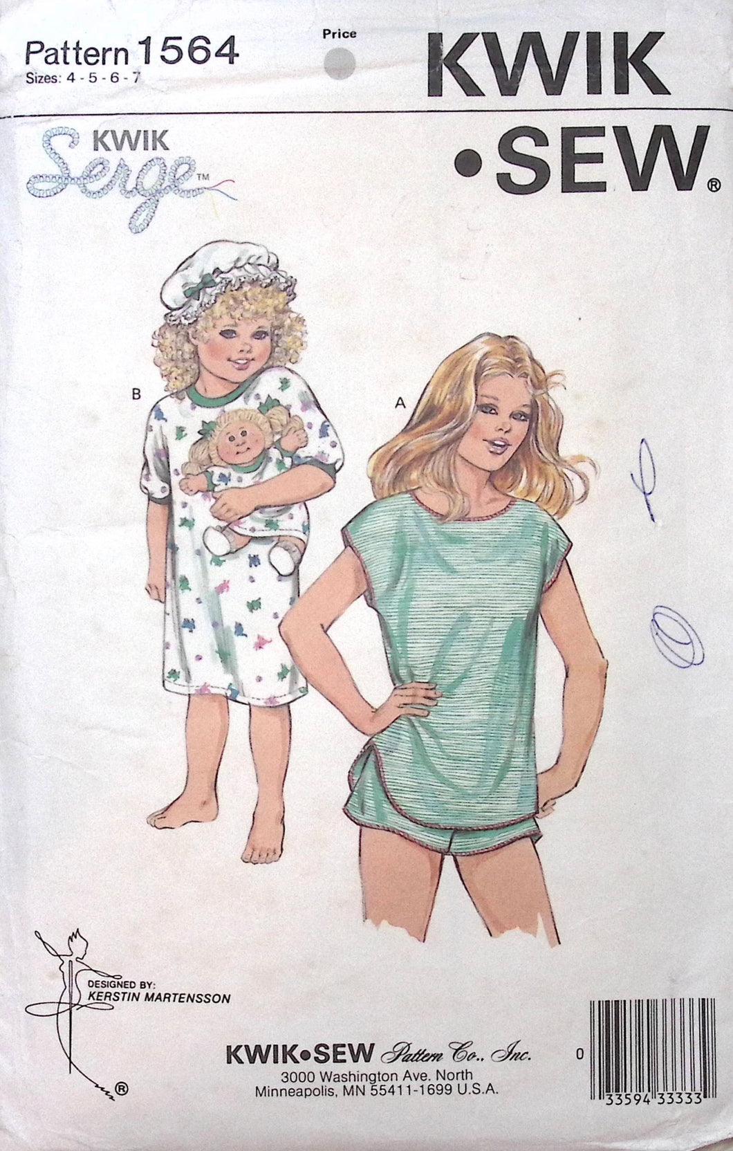 Vintage Sewing Pattern: Kwik Sew 1564