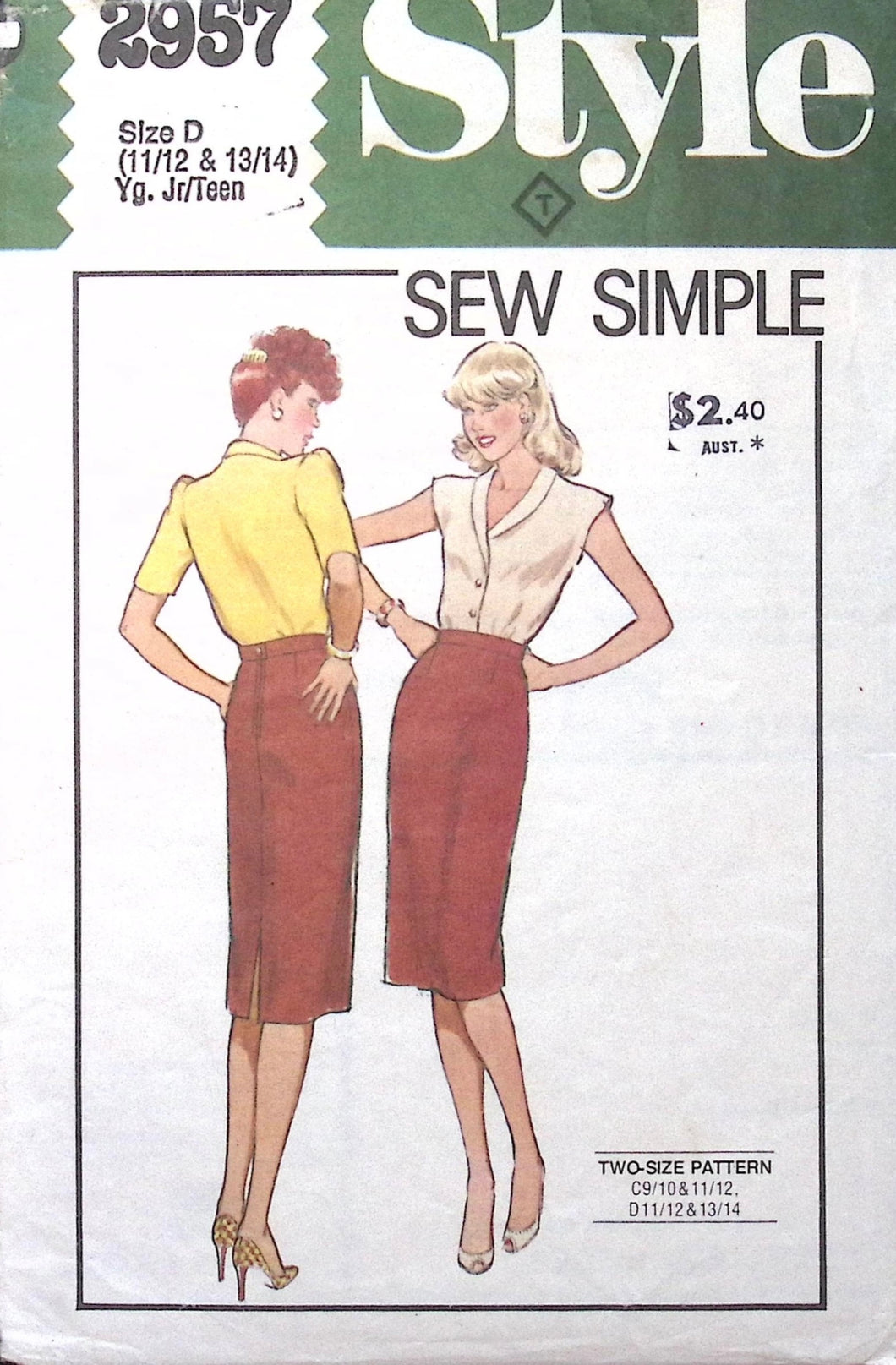 Vintage Sewing Pattern: Style 2957