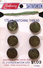 Load image into Gallery viewer, Vintage Embassy Satinsheen Shank Buttons
