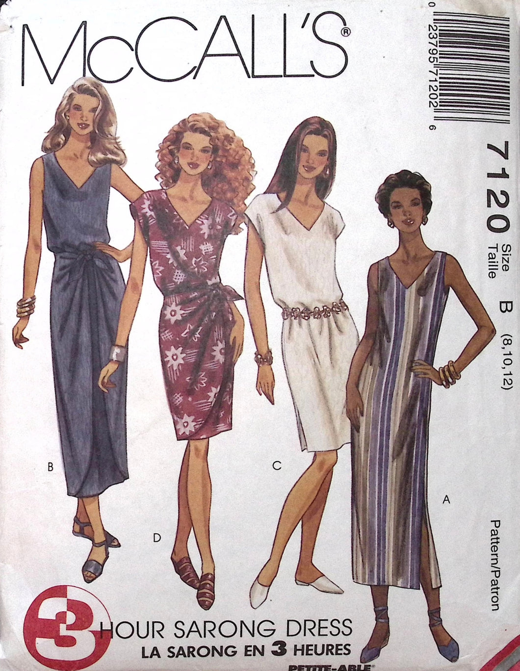 Vintage Sewing Pattern: McCalls 7120