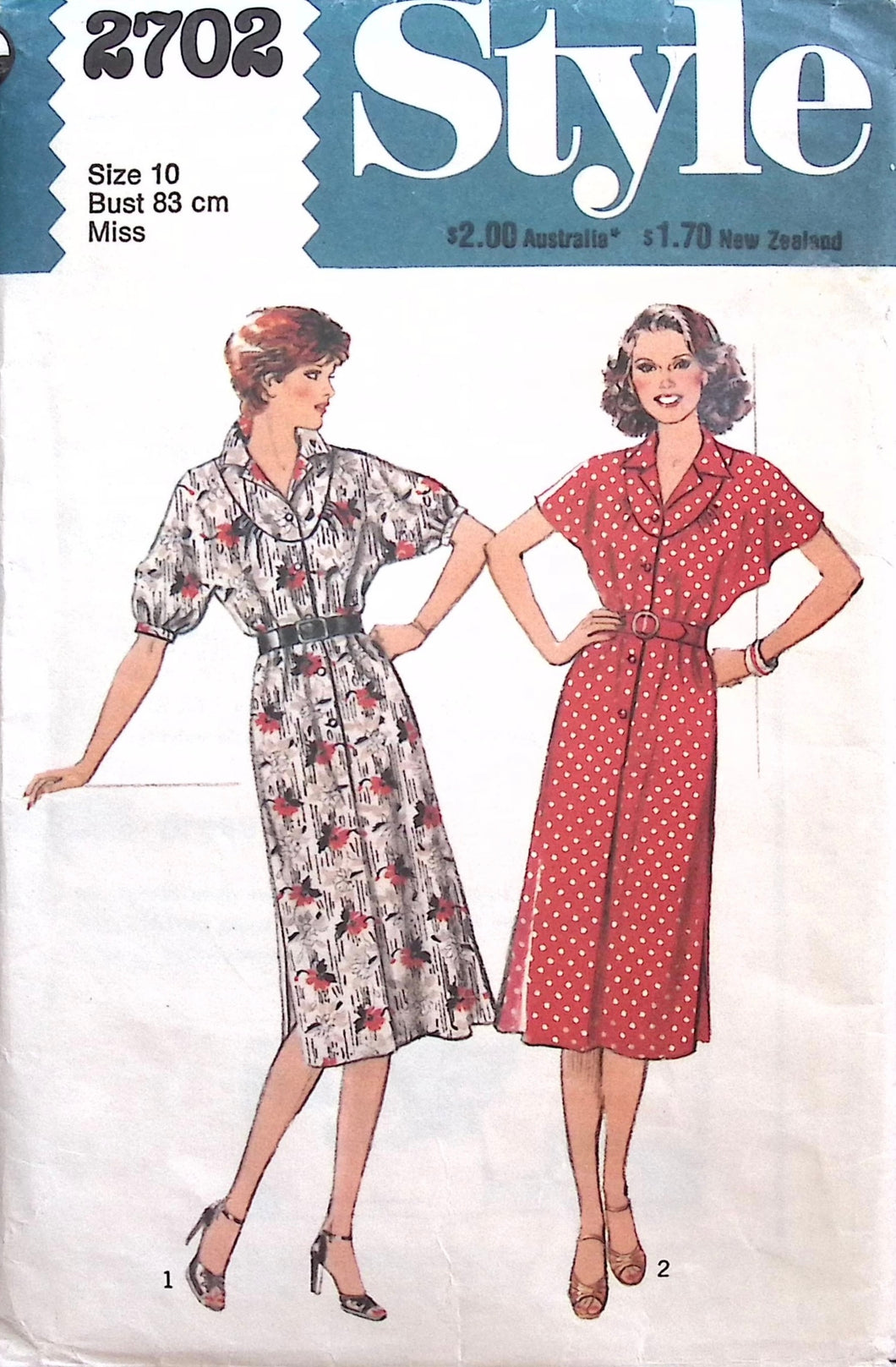 Vintage Sewing Pattern: Style 2702