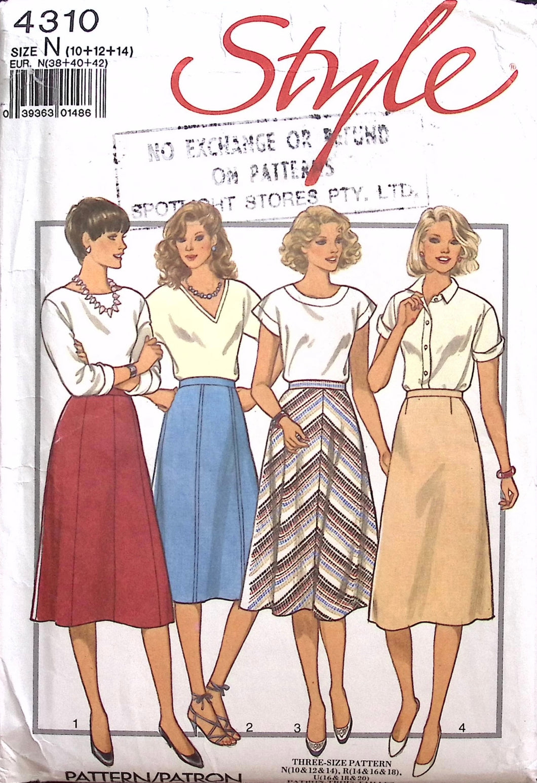 Vintage Sewing Pattern: Style 4310