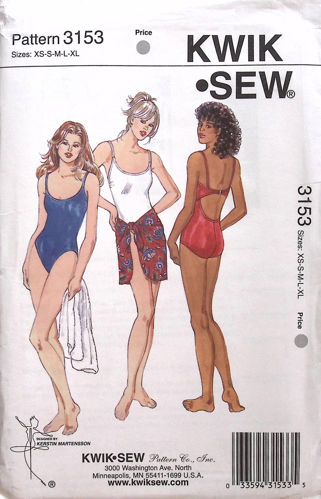 Vintage Sewing Pattern: Kwik Sew 3153