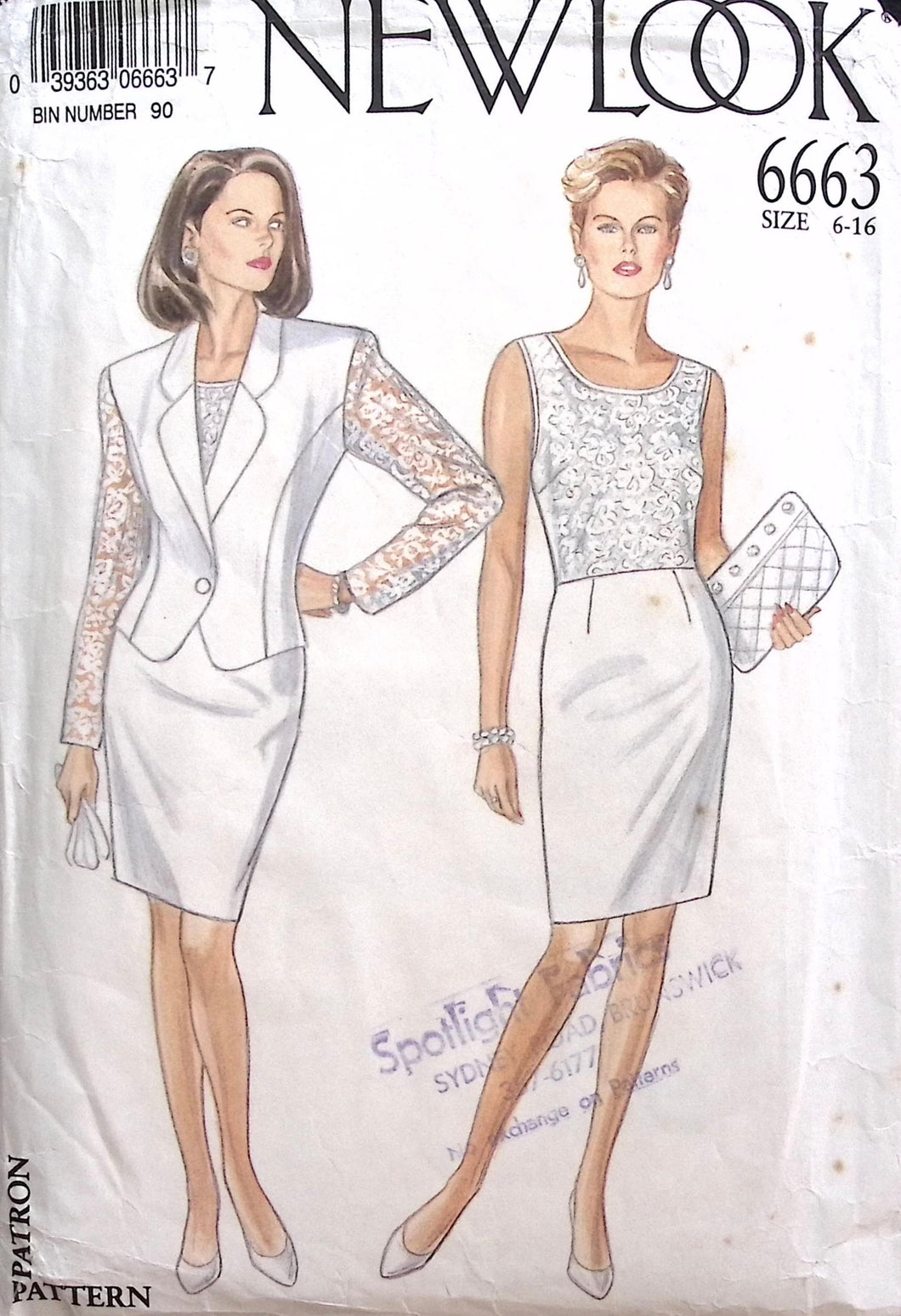 Vintage Sewing Pattern: New Look 6663