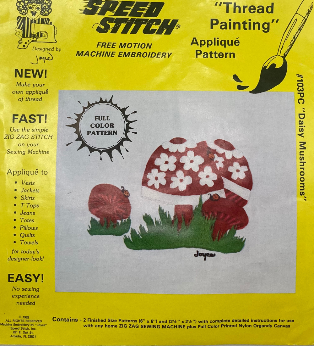 Thread Painting Applique Pattern #103PC
