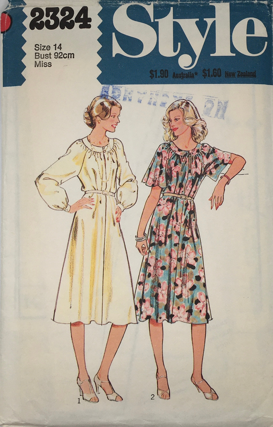 1970's Vintage Sewing Pattern: Style 2324