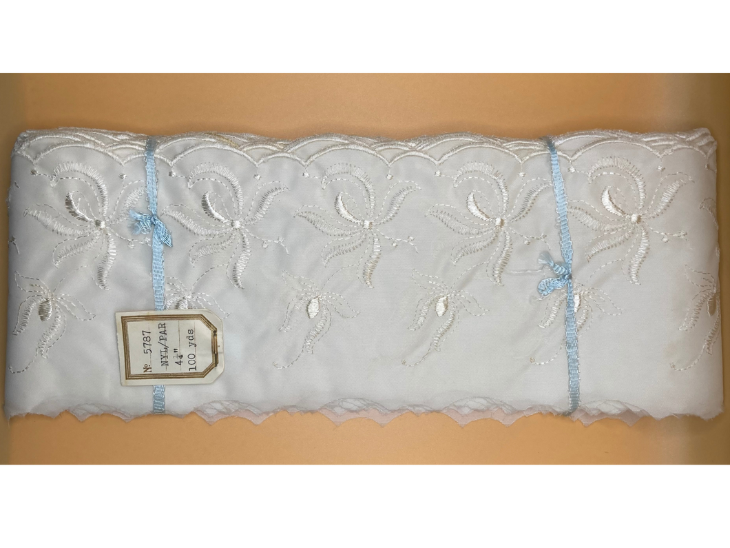 1960's Embroidered Nylon Trim