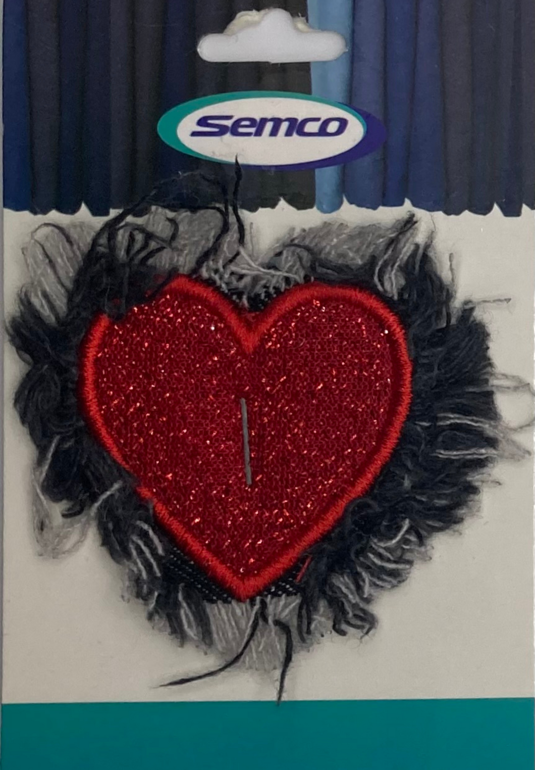 Semco Sew-On Motif  Glitter Heart