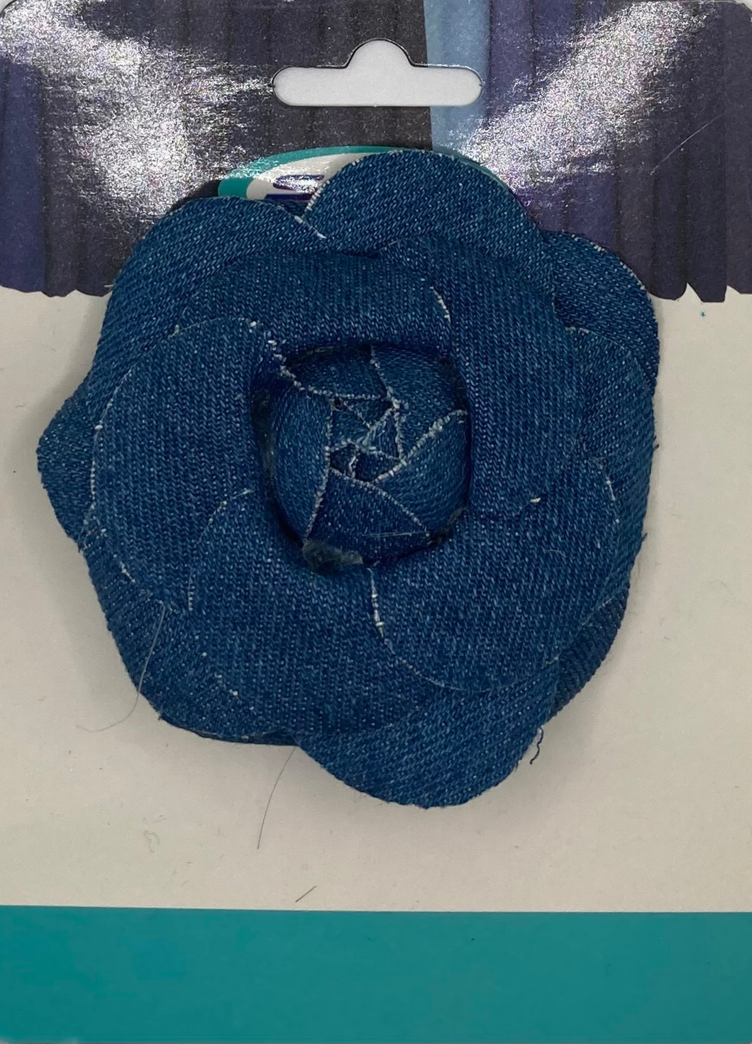 Semco Shabby Denim  Flower Pin