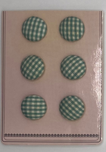 Load image into Gallery viewer, Vintage Style Gingham Covered Buttons
