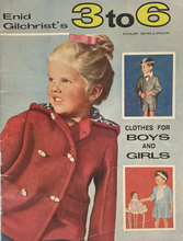 Load image into Gallery viewer, Enid Gilchrist&#39;s 3 to 6 Clothes for Boys and Girls Drafting Book
