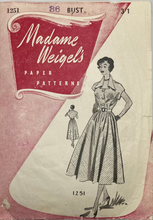 Load image into Gallery viewer, Vintage Sewing Pattern: Madame Weigel&#39;s 1251
