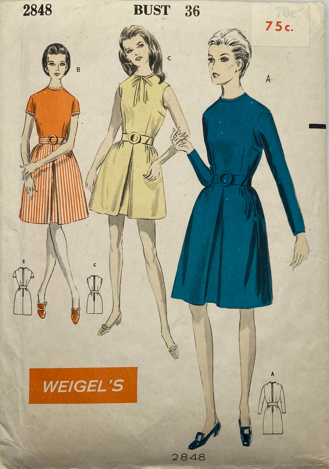 Vintage Sewing Pattern: Weigel's 2848