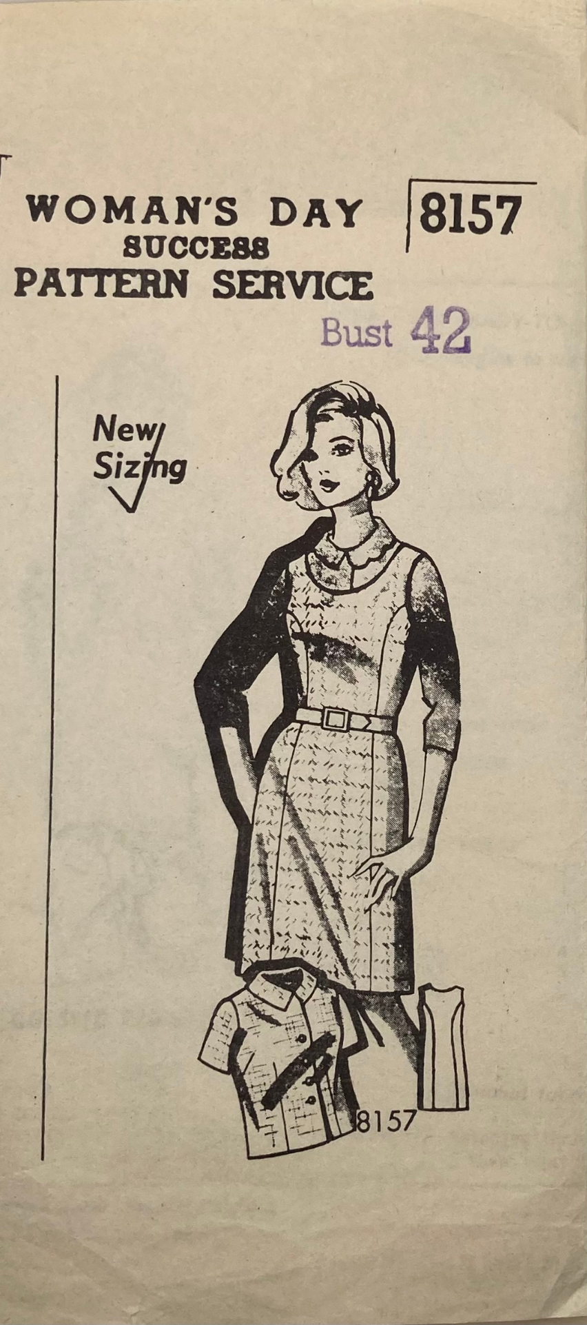 Vintage Sewing Pattern: Woman's Day Success Pattern Service 8157