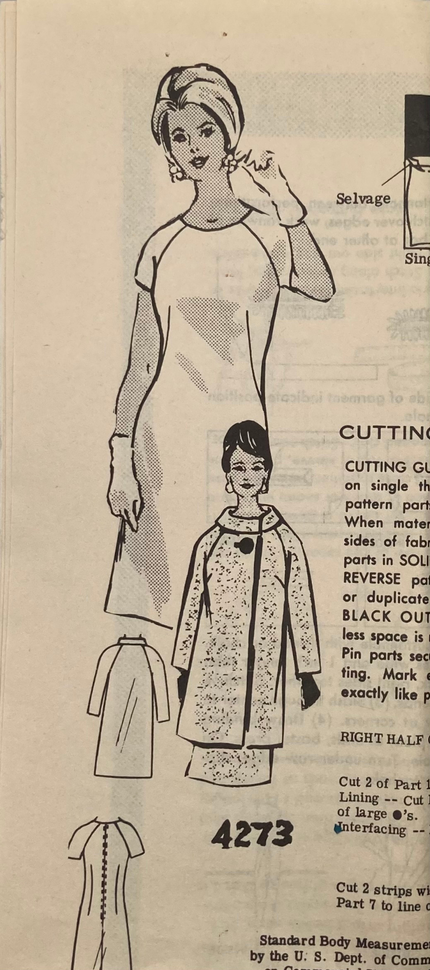 Vintage Sewing Pattern: The Sunday Mail Order Pattern 4273