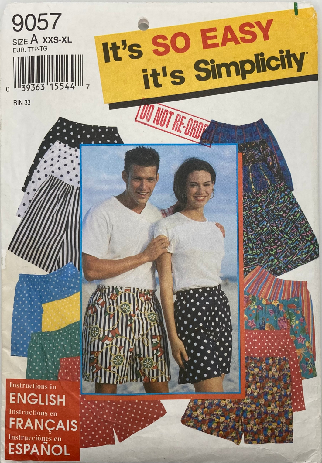 Vintage sewing Pattern: Simplicity 9057