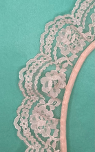 Load image into Gallery viewer, Apricot Pre-Gathered Nylon Lace with Scalloped Edge
