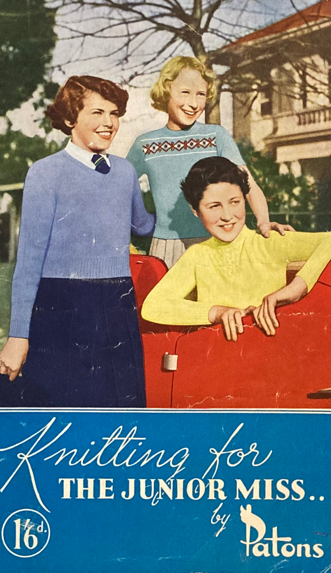 Vintage Booklet: Knitting for the Junior Miss... by Patons