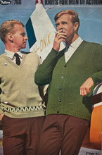 Load image into Gallery viewer, Vintage Knits for Men of Action Book 766 by Patons
