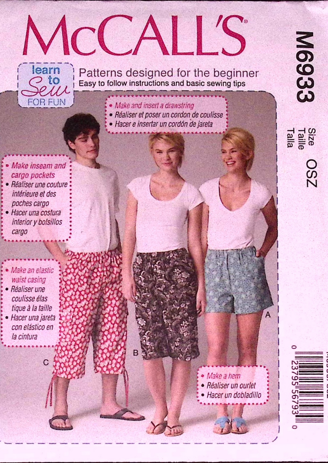 Sewing Pattern: McCalls M6933