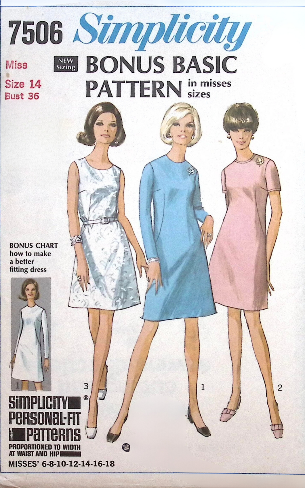 Vintage Sewing Pattern: Simplicity 7506