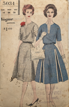 Load image into Gallery viewer, 1960&#39;s Vintage Sewing Pattern: Vogue 5034
