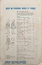 Load image into Gallery viewer, 1960&#39;s Vintage Sewing Pattern: Vogue 5559
