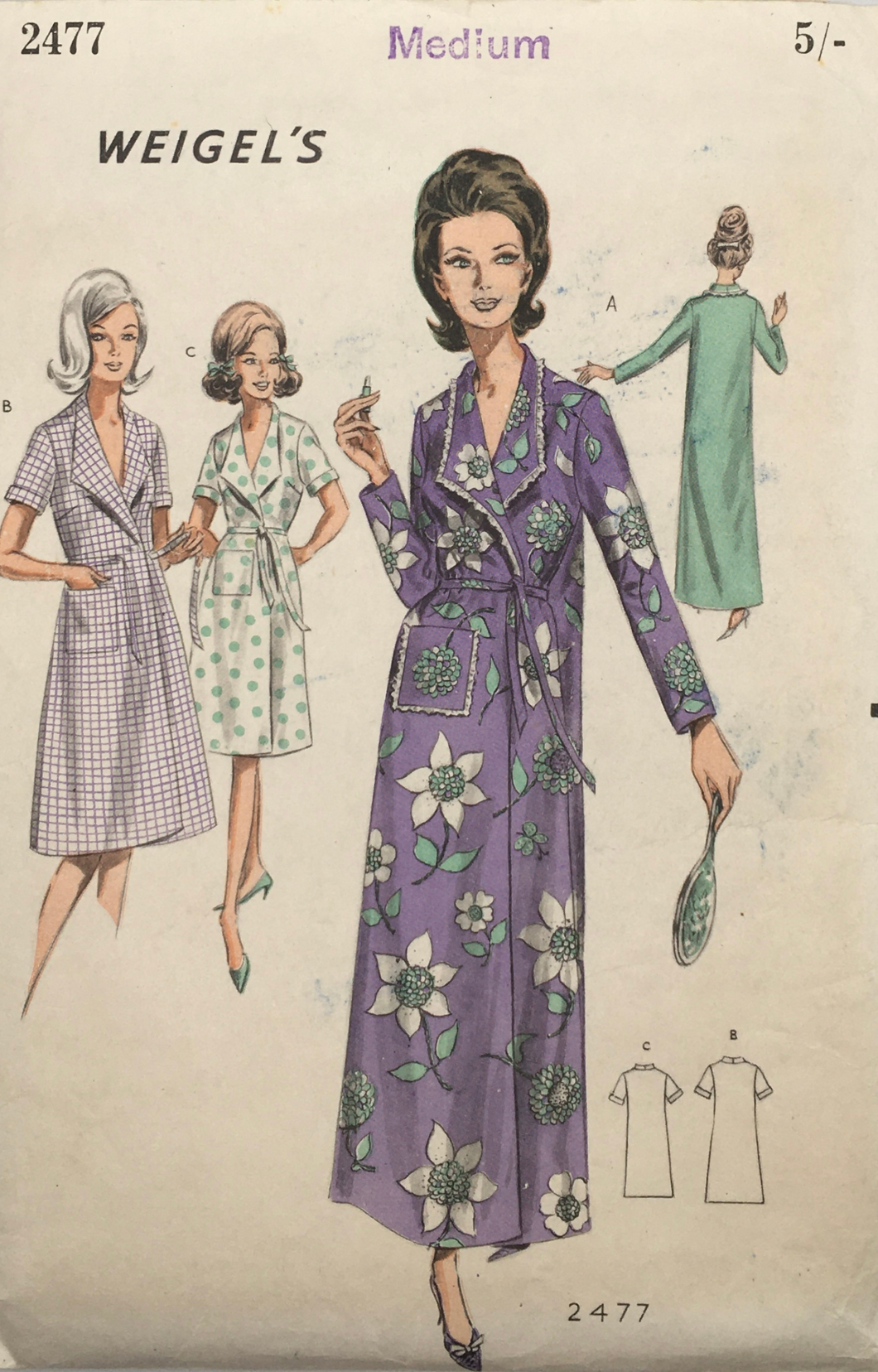 1960's Sewing Pattern: Weigel's 2477