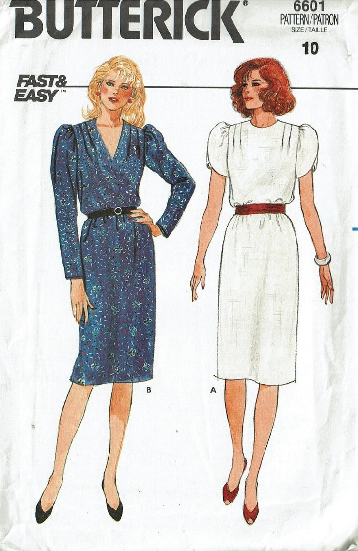 Vintage Sewing Pattern: Butterick 6601