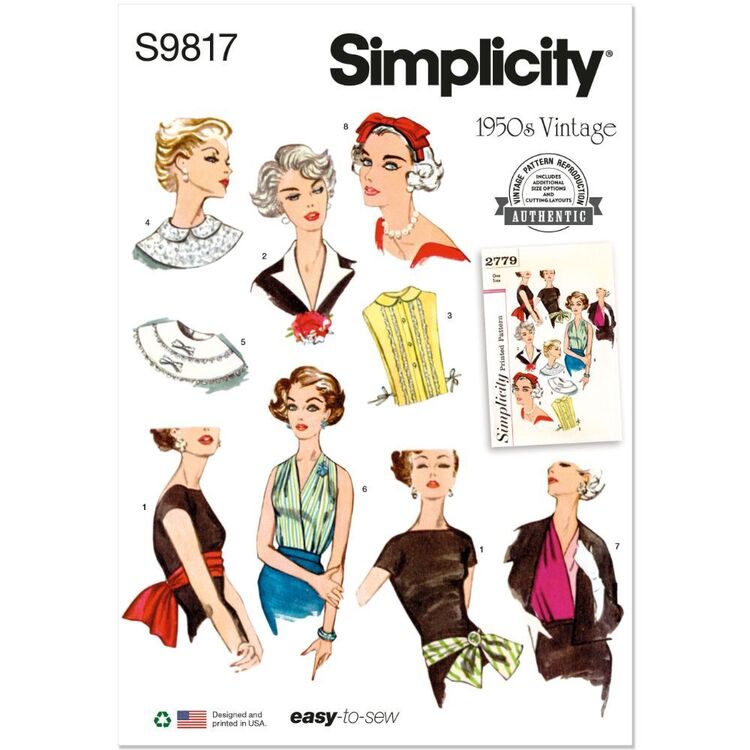 Reproduction Sewing Pattern: Simplicity S9817