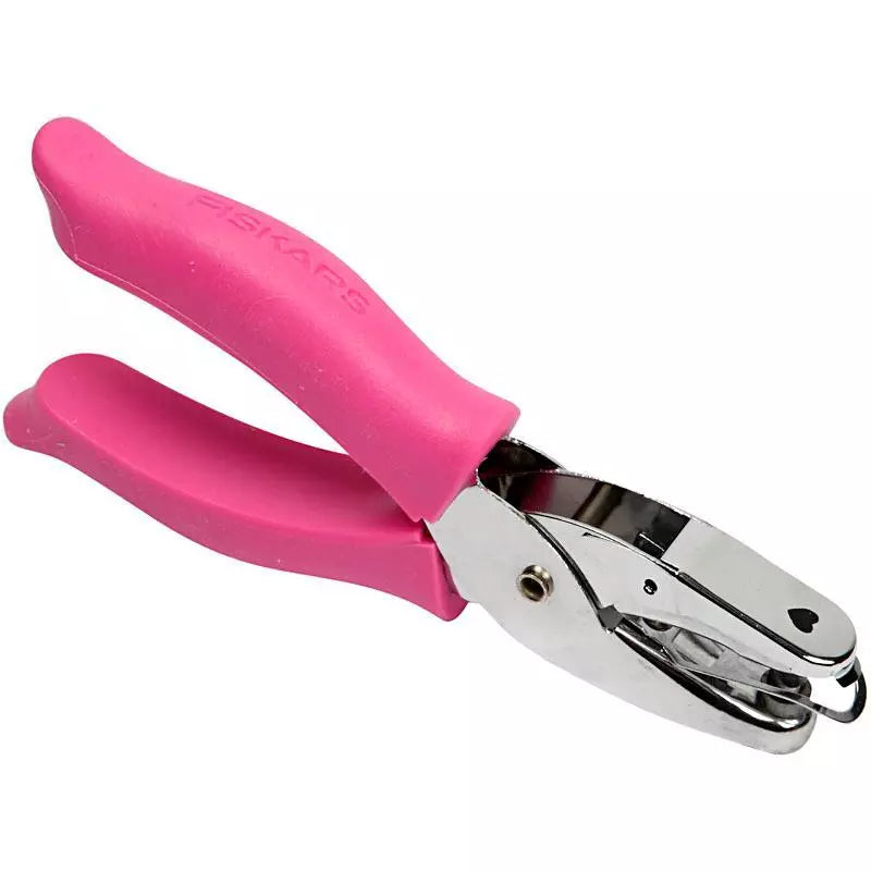 Fiskars Hand Punch Pliers for Confetti-Hearts, Small & Medium Circles.