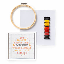 Load image into Gallery viewer, A Cross Stitch Kit by Brass Monkey-You Light up a Room
