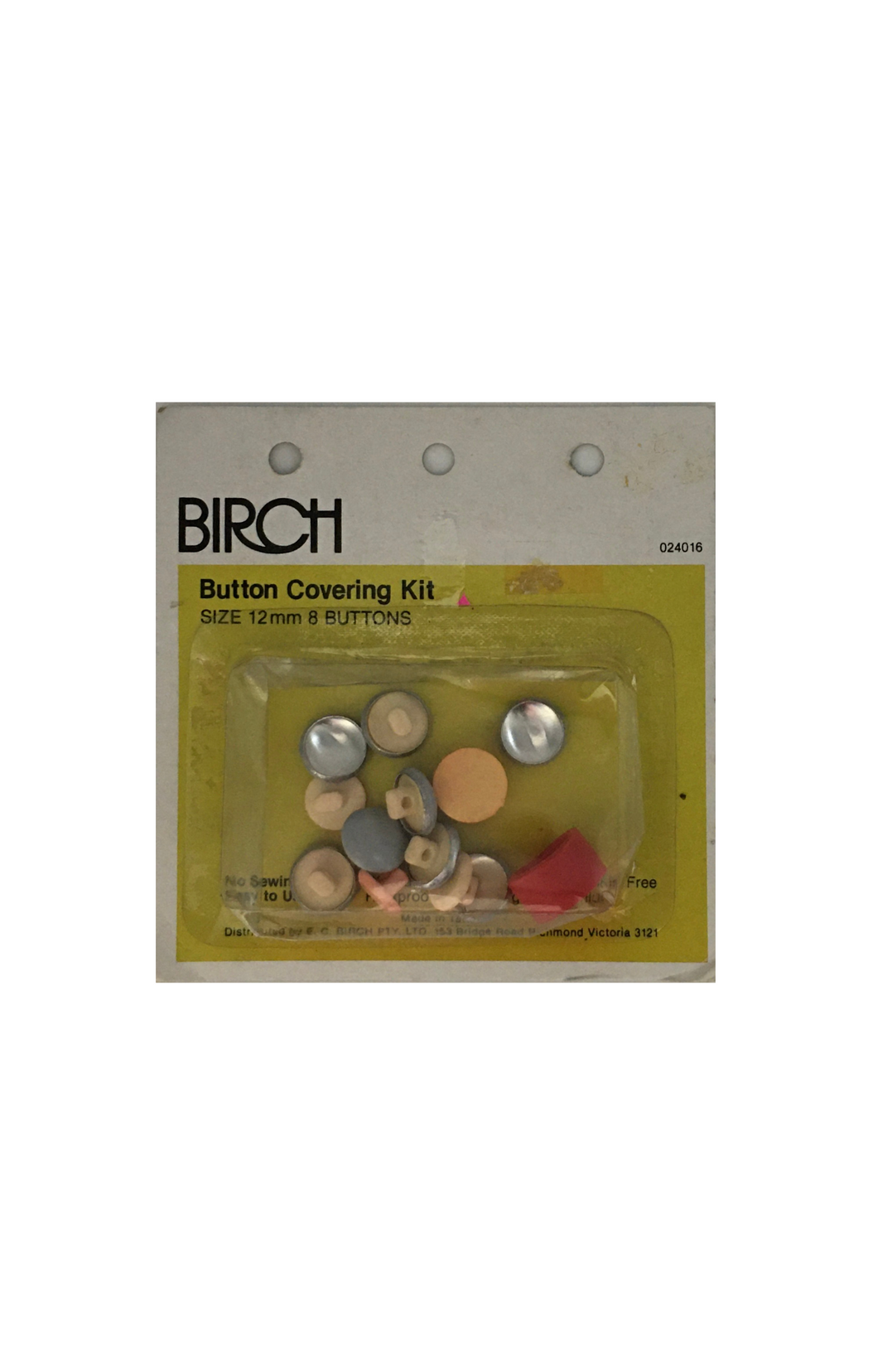 Birch Button Covering Kit