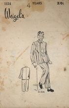 Load image into Gallery viewer, 1940&#39;s Vintage Sewing Pattern: Weigel&#39;s 1154
