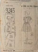 Load image into Gallery viewer, 1940&#39;s Vintage Sewing Pattern: AHJ 9243
