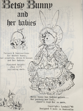 Load image into Gallery viewer, 1990 Vintage Sewing Pattern: Betsy Bunny
