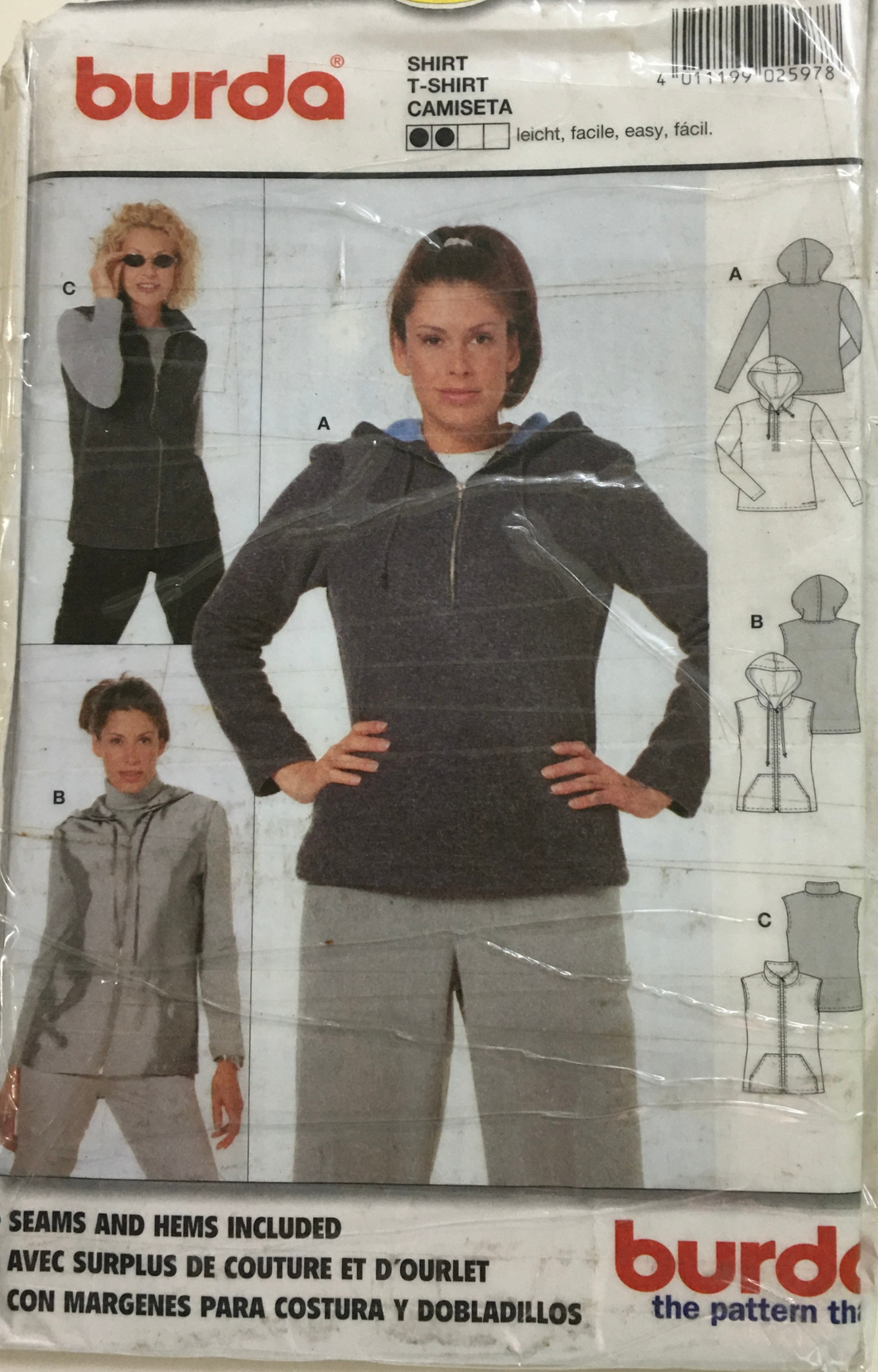 1999 Vintage Sewing Pattern: Burda 2597