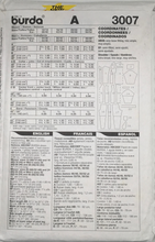 Load image into Gallery viewer, 1998 Vintage Sewing Pattern: Burda 3007
