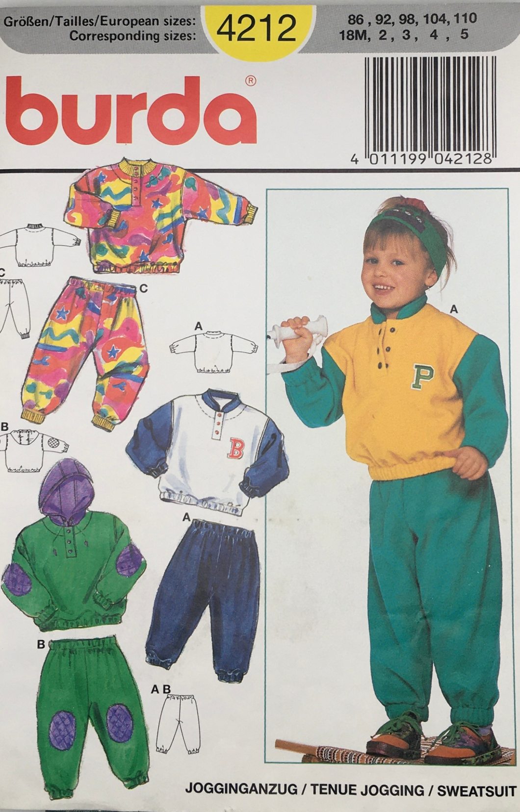 1993 Vintage Sewing Pattern: Burda 4212