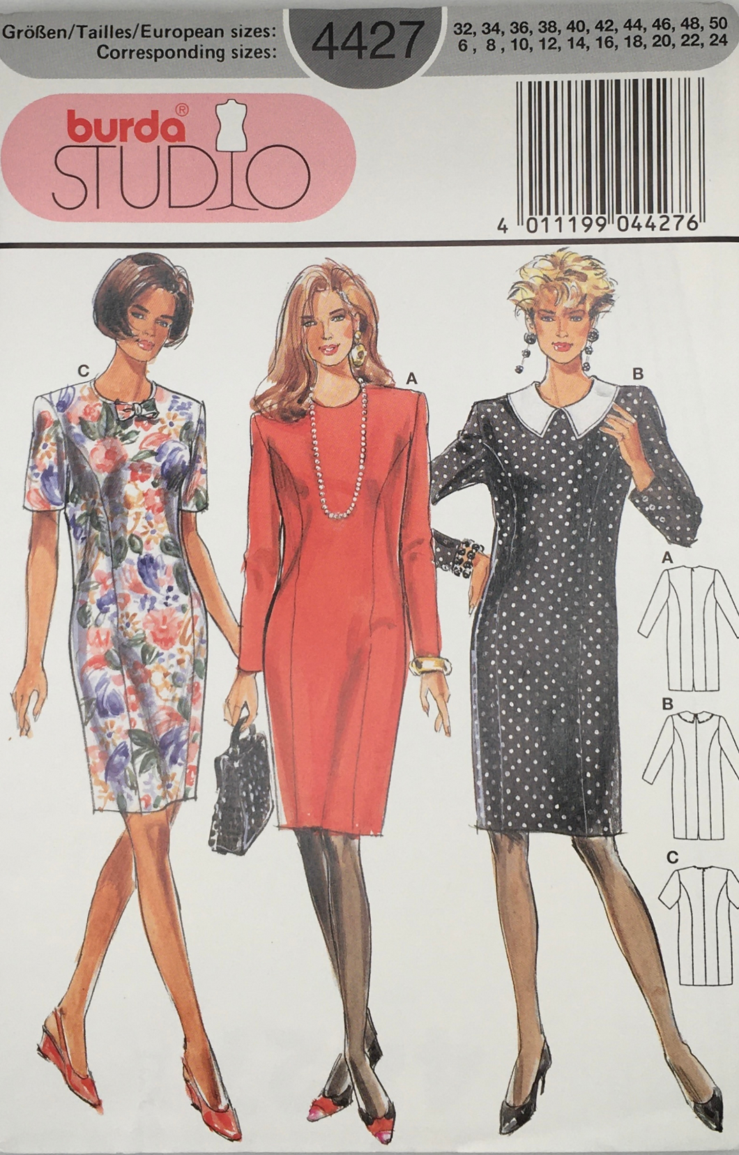 1992 Vintage Sewing Pattern: Burda 4427