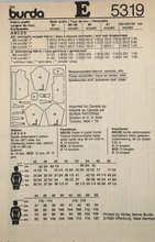 Load image into Gallery viewer, 1989 Vintage Sewing Pattern: Burda 5319
