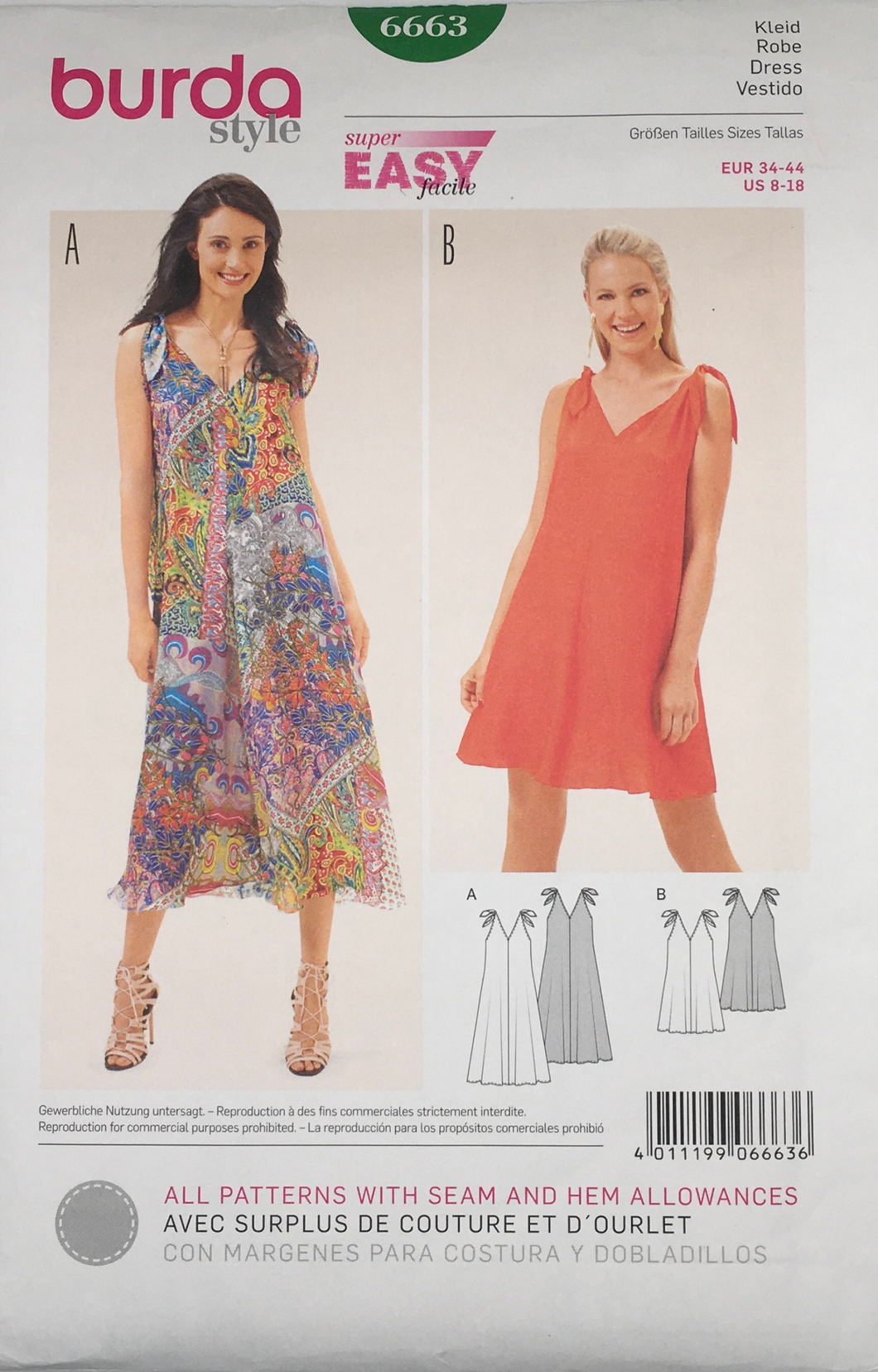 2000's Sewing Pattern: Burda 6663
