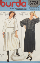 Load image into Gallery viewer, 1984 Vintage Sewing Pattern: Burda 6724
