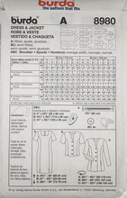 Load image into Gallery viewer, 2000 Sewing Pattern: Burda 8980
