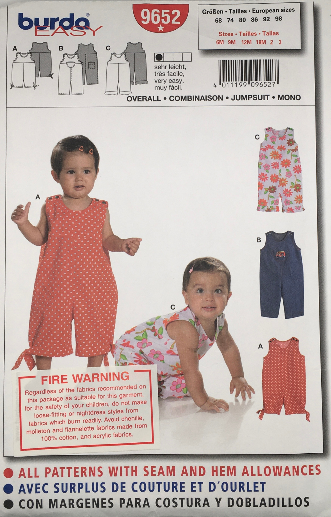 2007 Sewing Pattern: Burda 9652