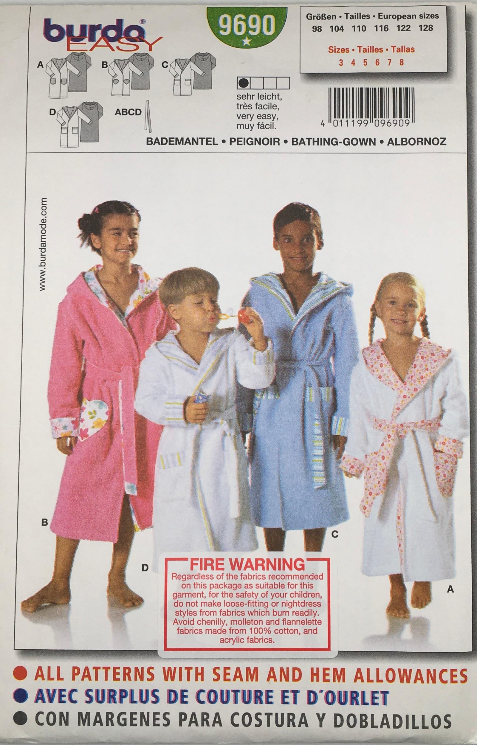 2006 Sewing Pattern: Burda 9690 – Vintage Stitch Australia
