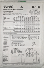 Load image into Gallery viewer, 2005 Sewing Pattern: Burda 9716
