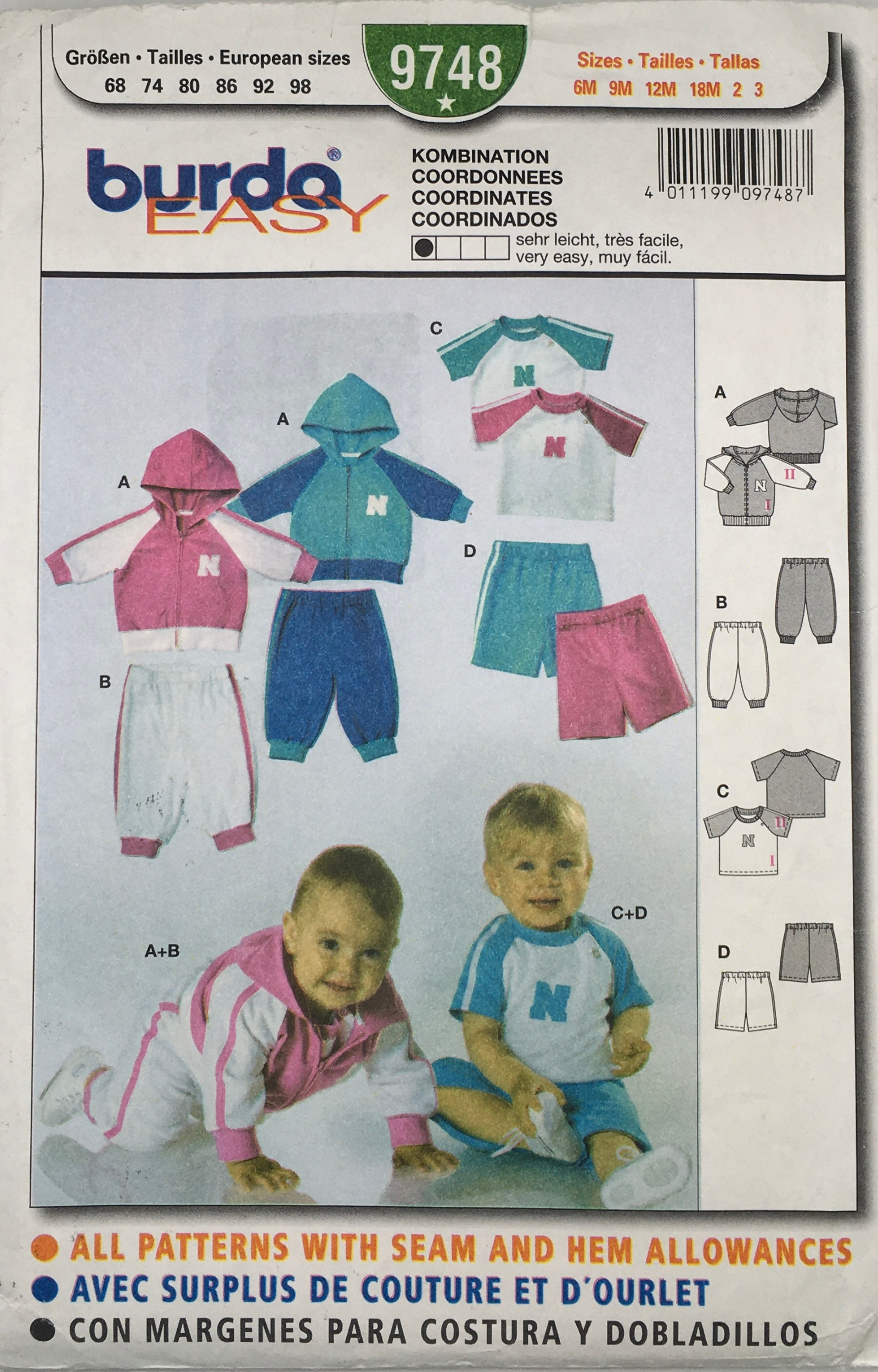 2005 Sewing Pattern: Burda 9748 – Vintage Stitch Australia